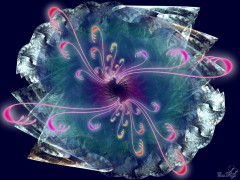Enlarge Crystal flower Photo