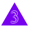 Trei, triunghi, albastru Trei, triunghi, indigo