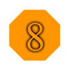 Eight, orange